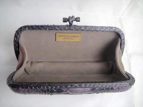 Bottega Veneta Clutches New Knot 8652 silver grey snake